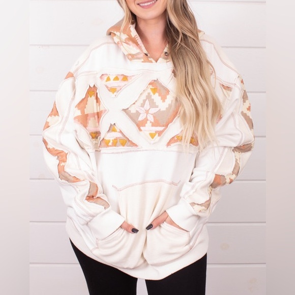 🎉LAST PIECE🎉FREE PEOPLE Nordic It's A Vibe Hoodie - Picture 9 of 13